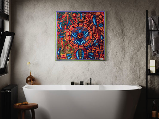 Picture or PAINTING YARN 80 X 80 CMS cms