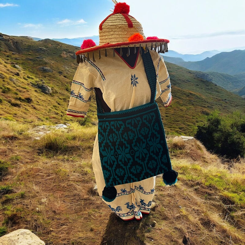 Sac à dos brodé au point de croix MORRHUIMED05 