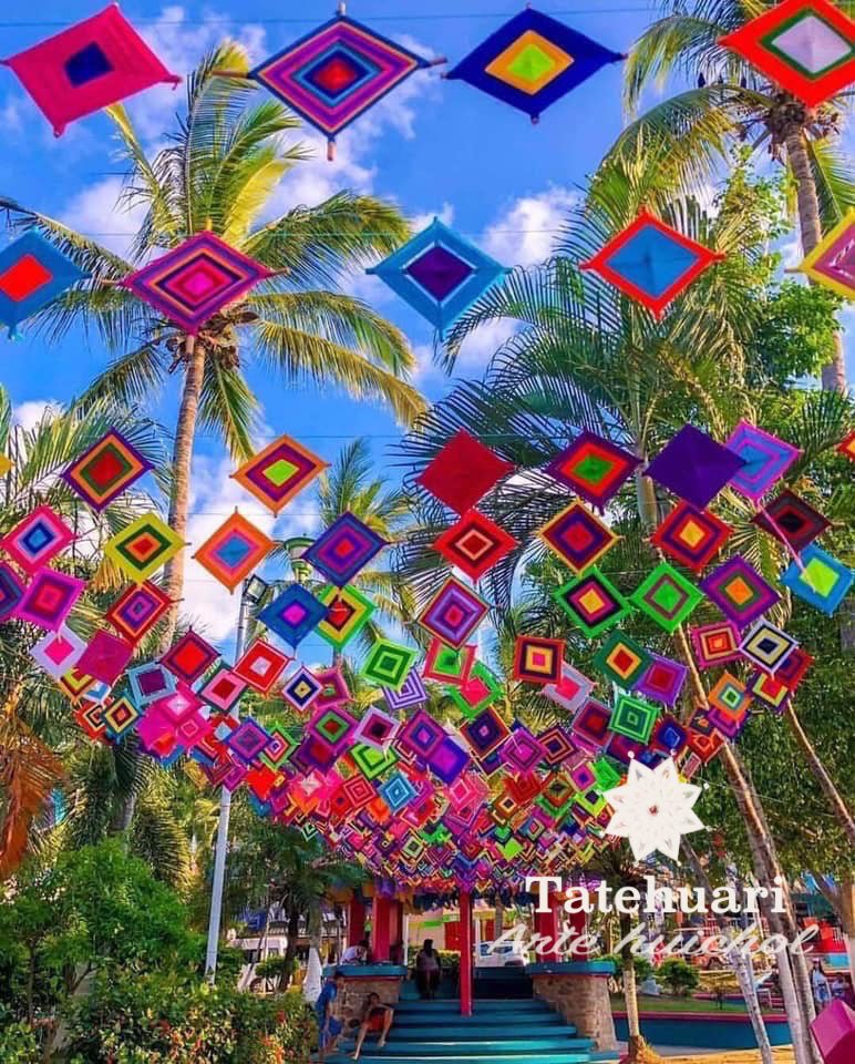 Ojo de Dios Mandala - MAN04 - TATEHUARI, arte huichol