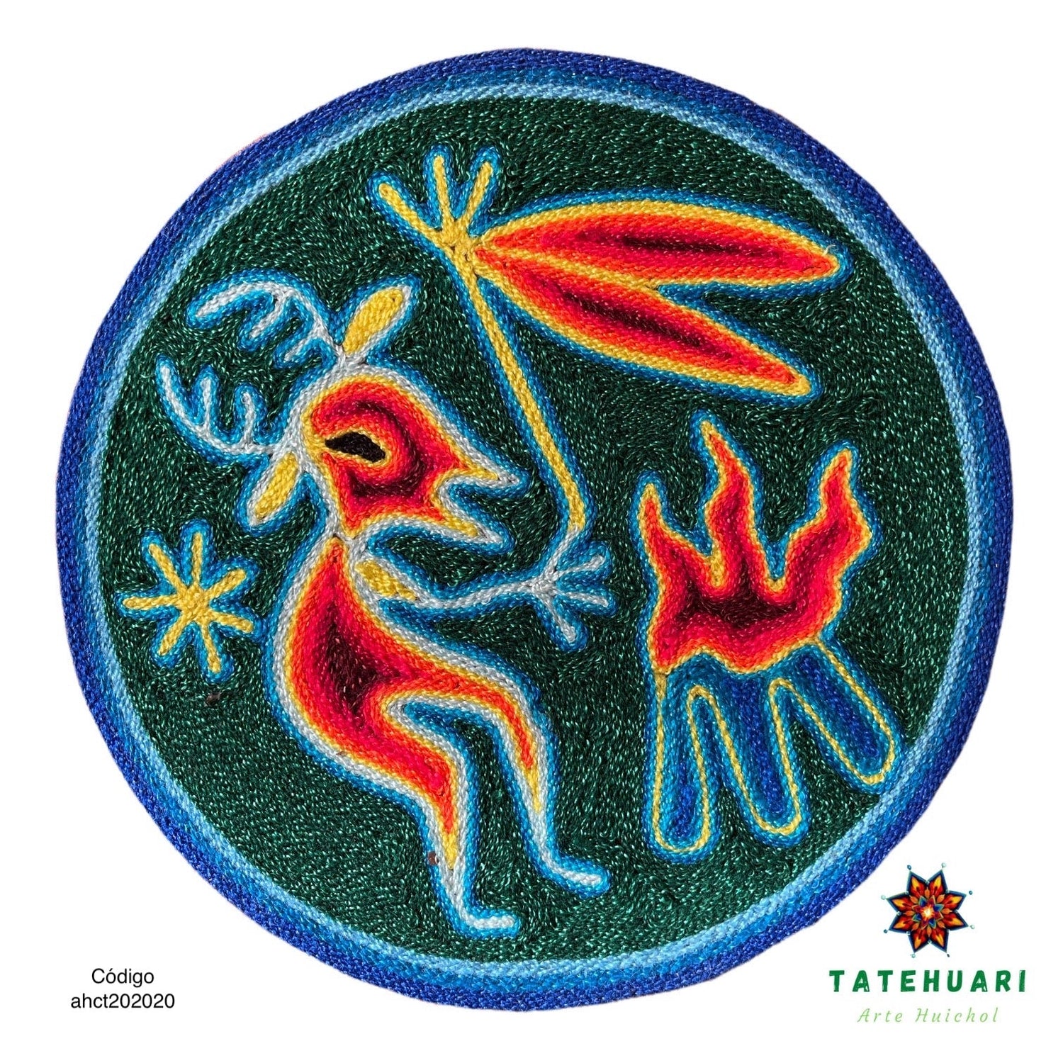Tableau rond 20 cm CUADEST08