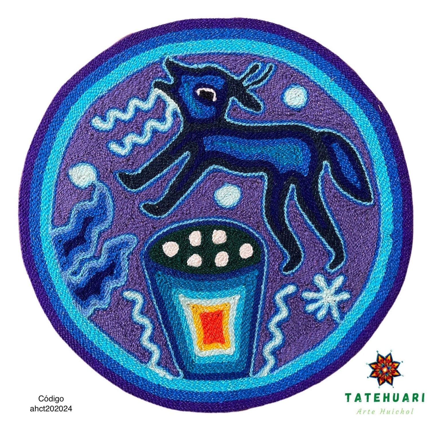 Tableau rond 20 cm CUADEST04