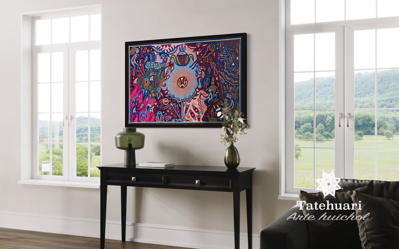 Image ou tableau de laine 80 x 120 cm