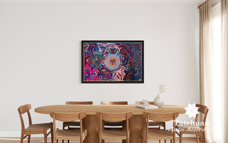 Image ou tableau de laine 80 x 120 cm