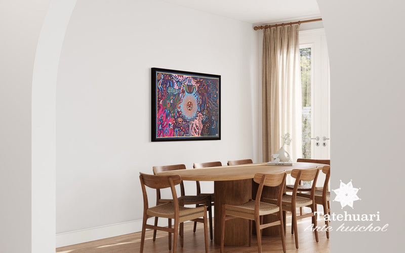 Image ou tableau de laine 80 x 120 cm